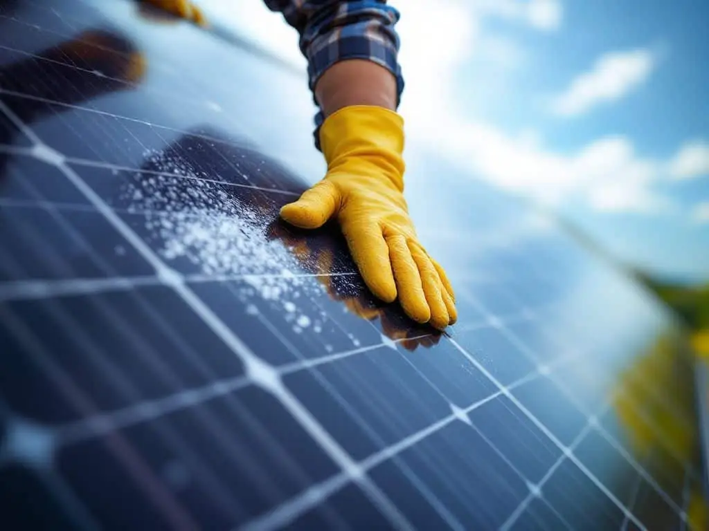 Solar Panel Cleaning Services process evidence